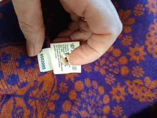 Cardigan Hessnature donna ruggine e viola