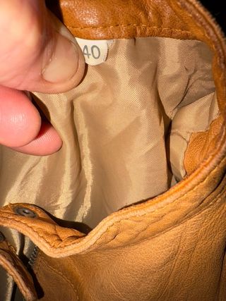 Giubbino donna pelle invecchiata naturalmente