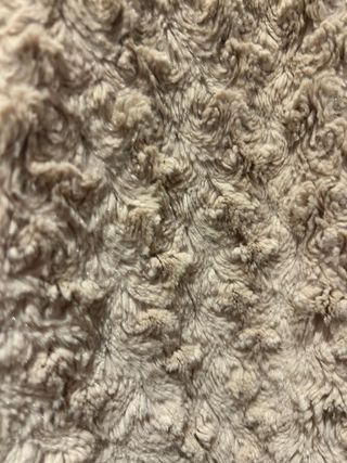 Chaquetón pelo sintético beige