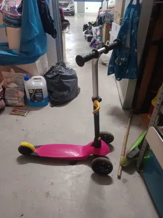 Patinete 3 ruedas niña rosa