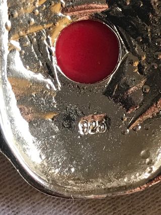 Colgante Plata Ley Étnico Piedras Preciosas + Regl