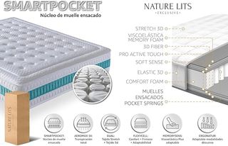 Somier y colchón 150x190 cm