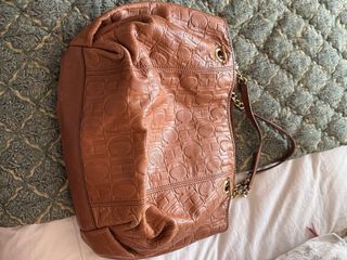 Bolso Carolina Herrera Marrón Cuero