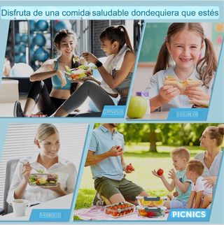 Set di 5 contenitori in vetro rinforzato da 1020ml