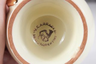 Coppia tazze Liberty ceramica Carraresi