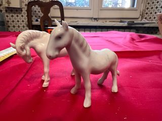 Statuine cavalli vintage porcellana