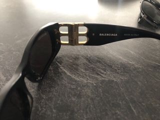 Gafas de Sol Balenciaga Negras y Doradas