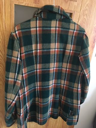 Abrigo vintage mujer cuadros