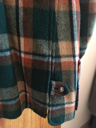 Abrigo vintage mujer cuadros