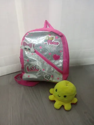 Mochila LOL Surprise y Pulpo reversible
