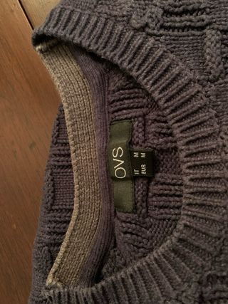 Maglione OVS cotone blu tg M