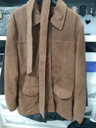 Giacca Zara marrone scamosciata