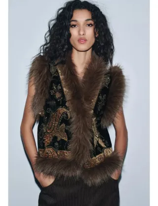 Chaleco M bordado ZW COLLECTION edición limitada