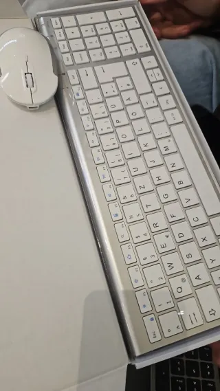 Teclado y Ratón Inalámbrico iClever Plata
