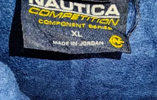 Forro polar Nautica hombre azul y negro original