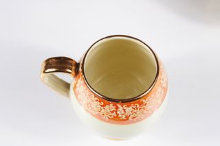 Tre rare tazze Liberty ceramica Carraresi anni ‘30