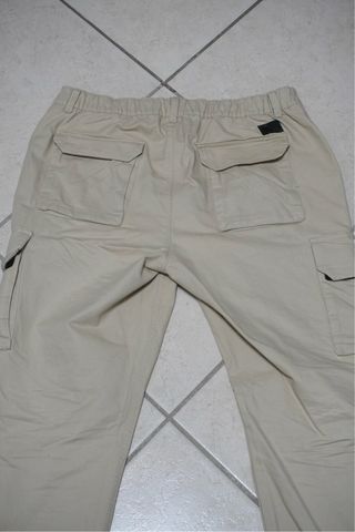 Pantaloni Cargo Beige Uomo