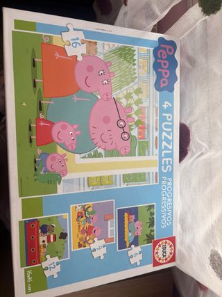 Puzzle Peppa Pig 4 Puzzles Progresivos
