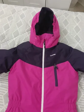 Mono de esquí niña rosa y morado