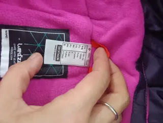 Mono de esquí niña rosa y morado