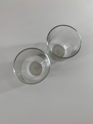 Set 2 Bicchieri Vetro Semplici