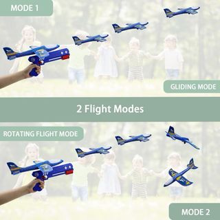 Lanzador Avión Espuma LED 3 uds