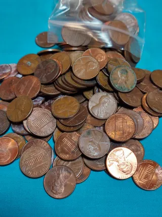 10 Monedas de 1 Céntimo USA