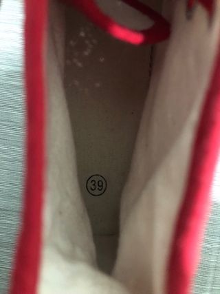 Scarpe donna rosse glitter n.39