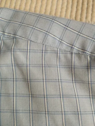 Camisa de vestir a cuadros para hombre