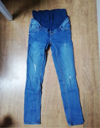 Jeans premaman blu