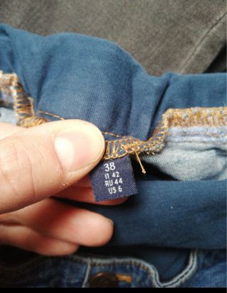 Jeans premaman blu