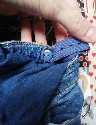 Jeans premaman blu