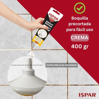ISPAR - Lechada de 400 g, masilla para juntas de a