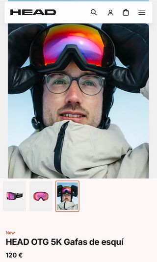 Gafas de esquí HEAD OTG 5K ( NUEVAS )