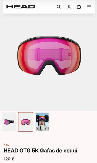 Gafas de esquí HEAD OTG 5K ( NUEVAS )