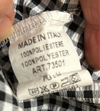 Blusa Vicky cuadros blanco y negro