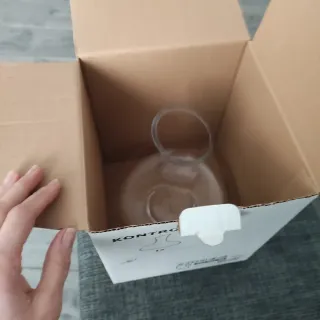 Caraffa Ikea in vetro trasparente