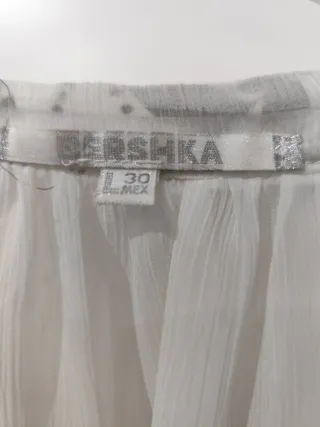 Blusa gasa estampada manga larga