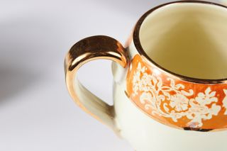 Quattro tazze Liberty ceramica Carraresi anni ‘30