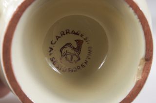 Quattro tazze Liberty ceramica Carraresi anni ‘30