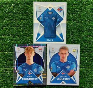 3 figurine Topps Nations League Islanda F545