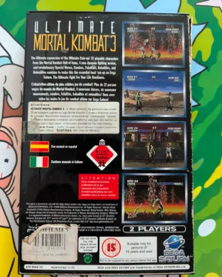 Ultimate Mortal Kombat 3 Sega Saturn