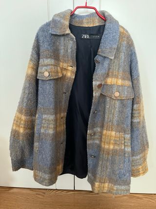 Sobrecamisa Zara cuadros mujer