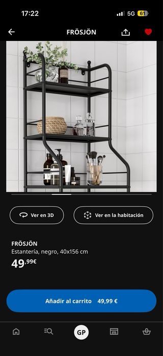 Estantería Negra, FROSJON IKEA