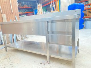 Fregadero doble inox