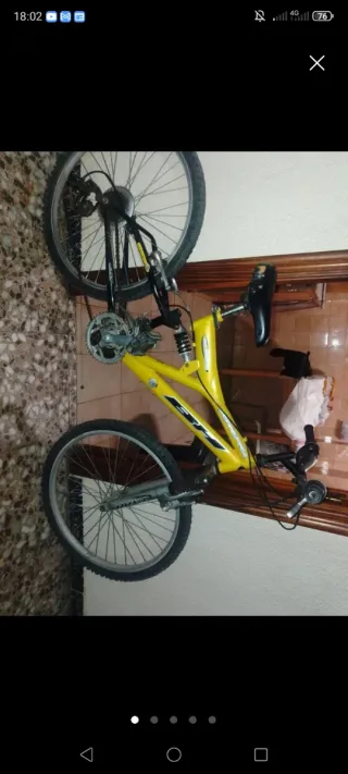 Bicicleta Montaña BH Dual Suspensión Amarilla