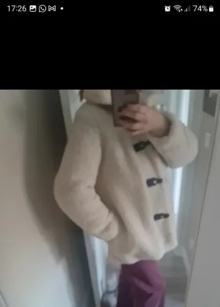 Chaqueta borreguito Zara beige