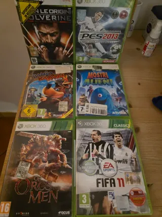 Xbox 360 Nera + 2 Controller + Giochi