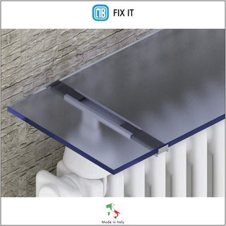 Coppia di ganci per radiatore - supporti per scaffali