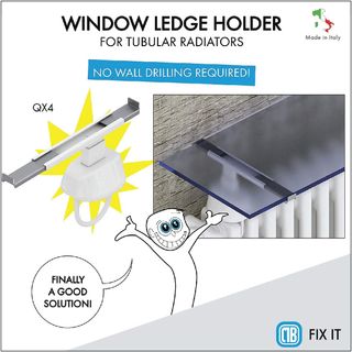 Coppia di ganci per radiatore - supporti per scaffali